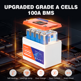 12V 100Ah Group 24 Battery With Grade A Cell and 100A BMS
