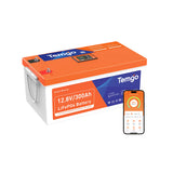 Temgo LiFePO4 12V 300Ah 3840Wh Battery with Touchable LCD Screen, Built-in 200A BMS & Bluetooth, 5000+ Cycles, Perfect for RV, Trailer, Camper, Motorhomes, Off Grid, Trolling Motor