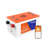 Temgo LiFePO4 12V 460Ah 5888Wh Self-Heating Battery with Touchable LCD Screen, Built-in 300A BMS & Bluetooth, 5000+ Cycles, Perfect for RVs, Yacht, Marine, Boat, UPS, Home Energy