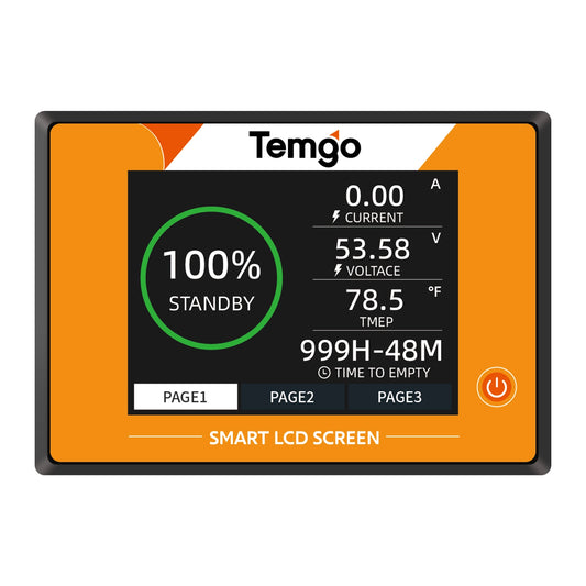 Tengot 36V/48V 100Ah ABS Golf Cart Battery Meter 2.8“ LCD Display