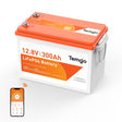 Main view of Temgo 12 volt 300Ah lithium battery 