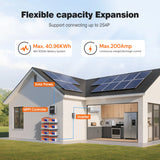 Temgo 24V 200Ah Heated Lithium Battery Self-Heating, LCD Screen Display, Bluetooth &App, Low-Temp Protection, Built-in 200A BMS, 5120Wh Energy, 5000+ Cycles for RV, Camper, Trolling Motors, Off-Grid