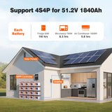 Temgo LiFePO4 12V 460Ah 5888Wh Battery with Touchable LCD Screen, Built-in 300A BMS & Bluetooth, 5000+ Cycles, Perfect for RVs, Yacht, Marine, Boat, Home Energy, Server Rack