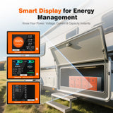 Temgo LiFePO4 12V 460Ah 5888Wh Battery with Touchable LCD Screen, Built-in 300A BMS & Bluetooth, 5000+ Cycles, Perfect for RVs, Yacht, Marine, Boat, Home Energy, Server Rack