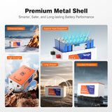 Temgo LiFePO4 12V 460Ah 5888Wh Battery with Touchable LCD Screen, Built-in 300A BMS & Bluetooth, 5000+ Cycles, Perfect for RVs, Yacht, Marine, Boat, Home Energy, Server Rack