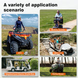 Temgo 48V 100Ah 5.12kWh Lithium Golf Cart Battery with SOC Indicator Display, Built-in 200A BMS & Bluetooth, 5000+ Cycles & IP67, 16S1P