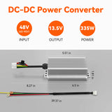 Temgo 48V/72V to 12V Golf Cart Voltage Converter, 25A 335W DC to DC Buck Power Supply