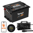 Temgo 36V 100Ah 3.84kWh Lithium Golf Cart Battery with SOC Indicator Display, Built-in 200A BMS & Bluetooth, 4000+ Cycles & IP67, 12S1P