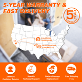 Temgo LiFePO4 12V 100Ah 1280Wh Battery with Touchable LCD Screen, Built-in 100A BMS & Bluetooth, 5000+ Cycles, Ideal for RVs & Trailers, Trolling Motors, Home Energy, UPS Backup